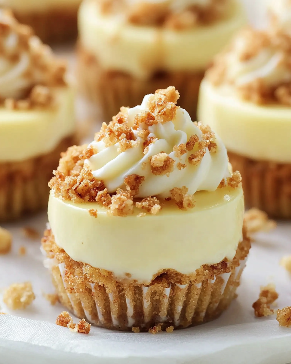 Apple Crisp Mini Cheesecakes