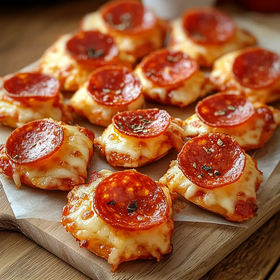 Crispy Cheese and Pepperoni Pizza Bites