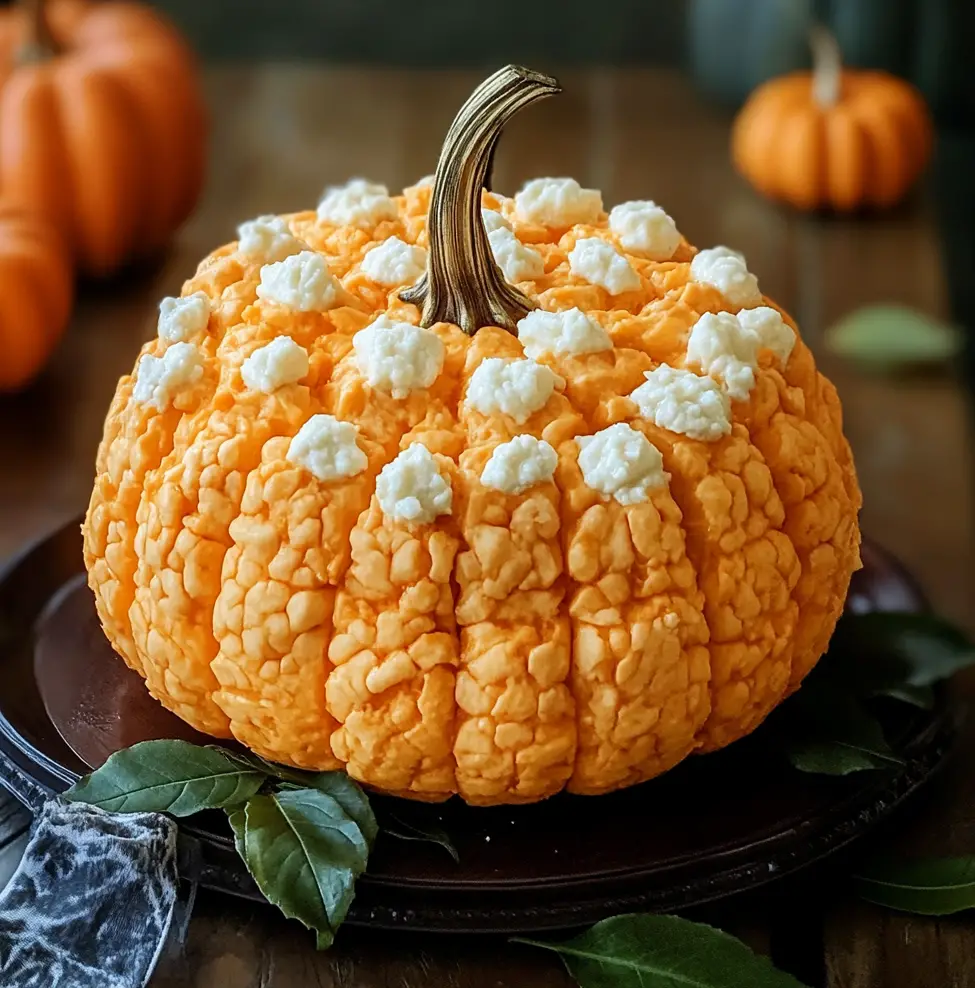 Pumpkin-Shaped Cheese Ball