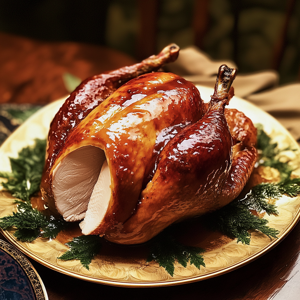Maple Butter Glazed Turkey
