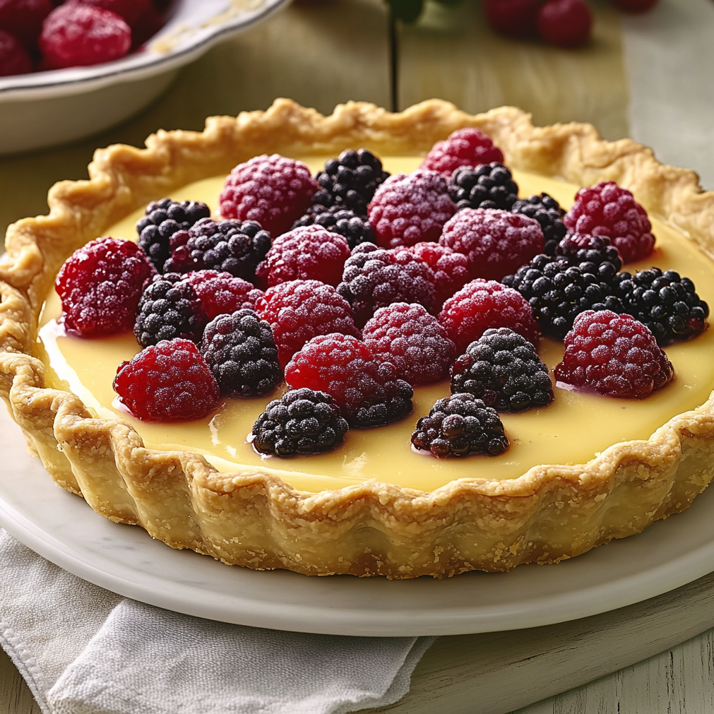Berry Custard Pie