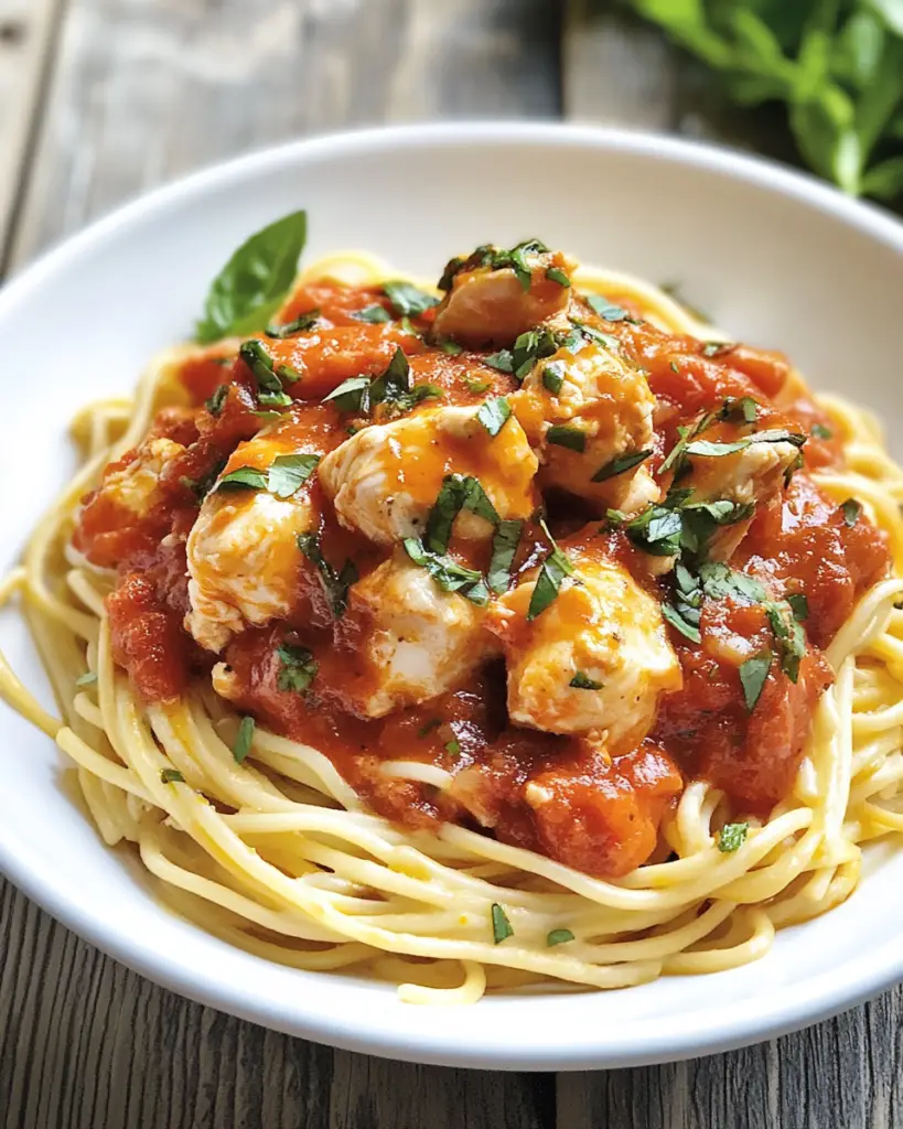 Creamy Crockpot Chicken Arrabbiata