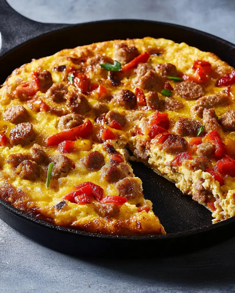 Sausage and Peppers Frittata