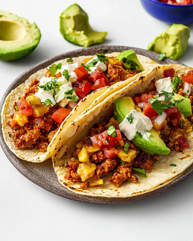 Chorizo Breakfast Tacos