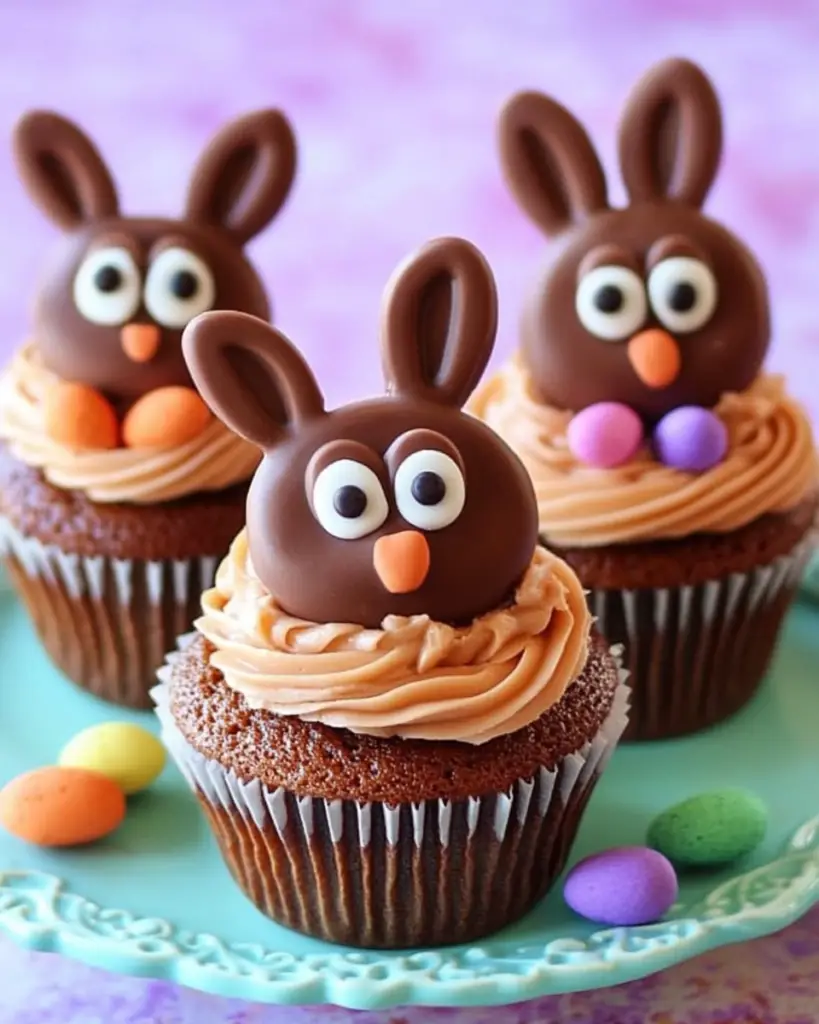 Reese’s Cup Easter Bunny Cupcakes