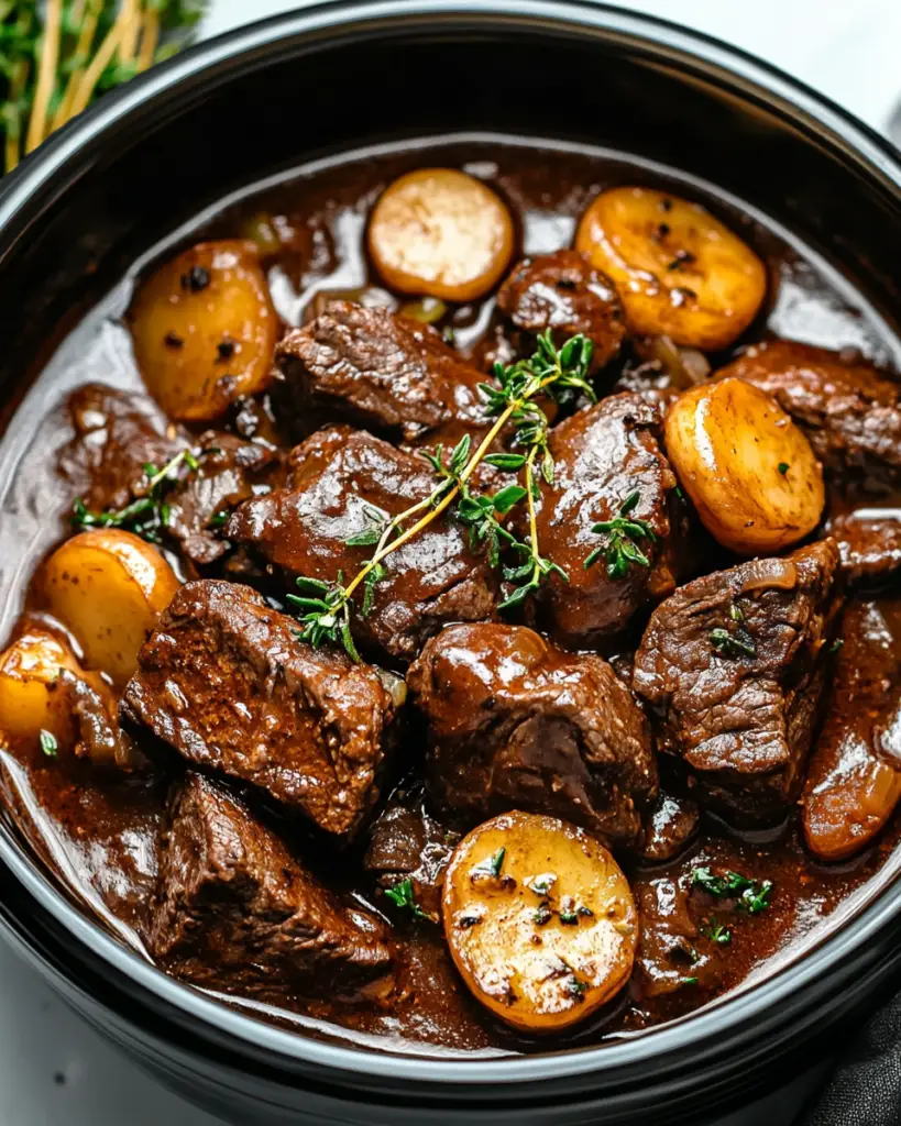 Slow Cooker Beef Bourguignon