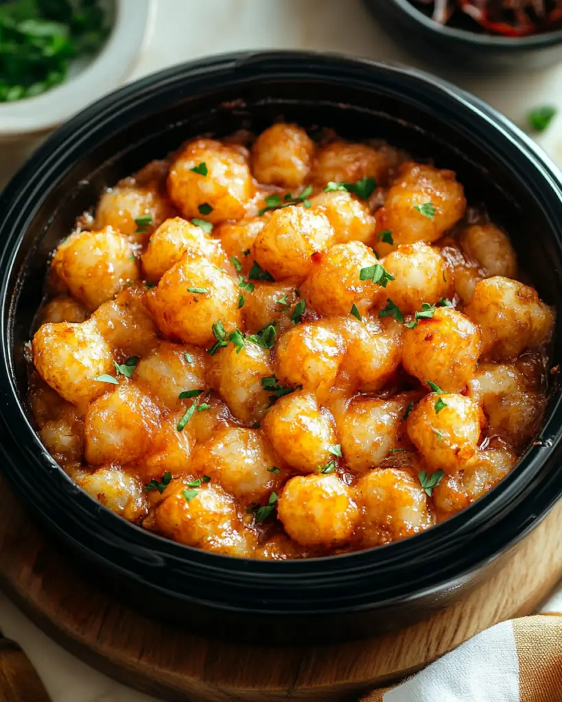 Slow Cooker Tater Tot Casserole
