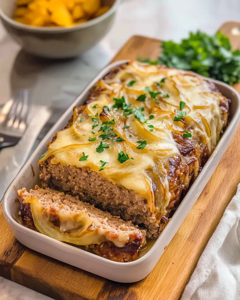 Keto French Onion Meatloaf