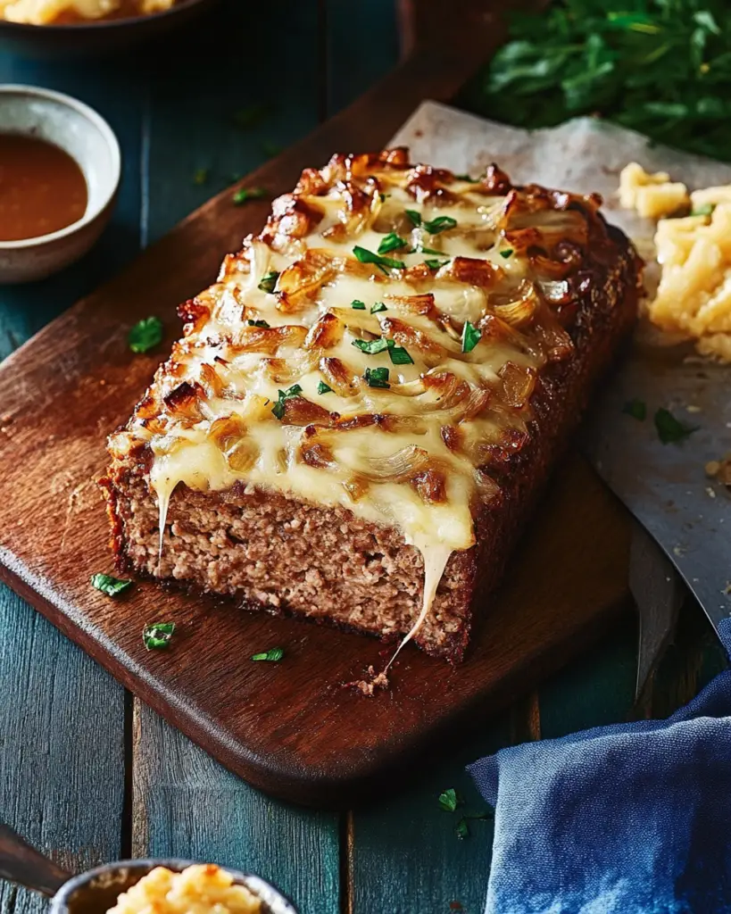 Cheesy French Onion Meatloaf