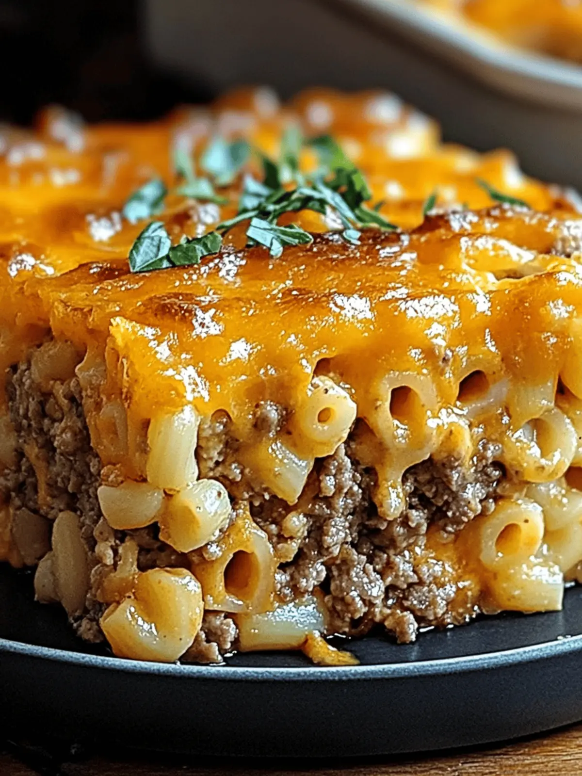 BEST Mac and Cheese Meatloaf Casserole