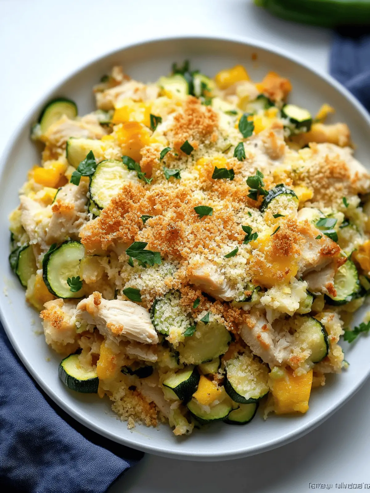 Rotisserie Chicken Zucchini Casserole