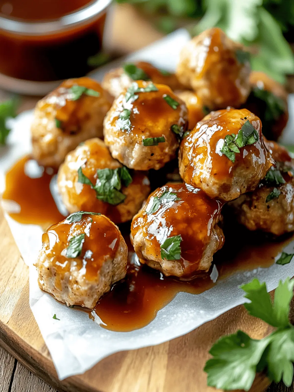 Apple Cider Turkey Meatballs
