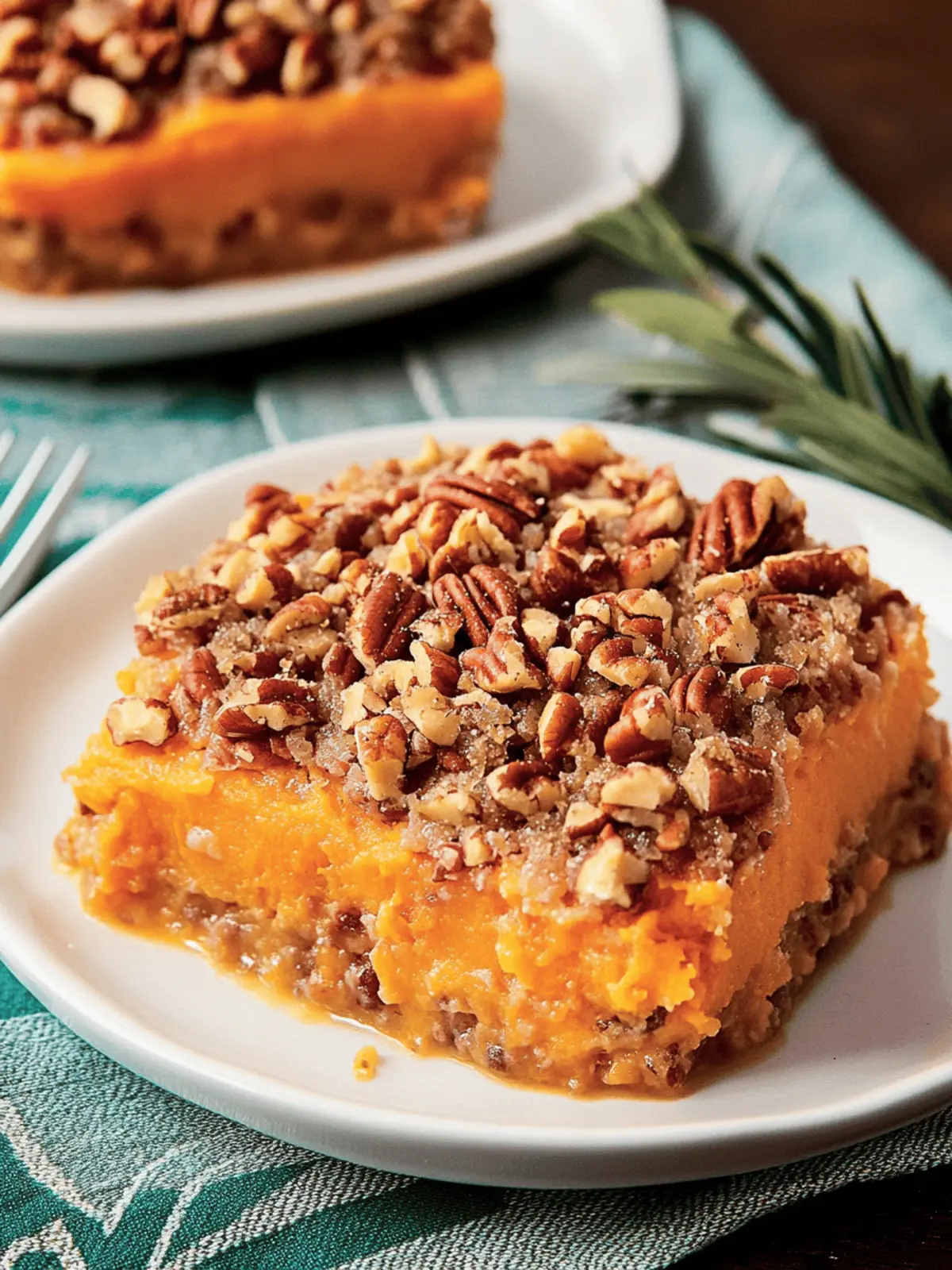 Delicious Sweet Potato Casserole with Pecan Topping Magic 3 Sweet Potato Casserole with Pecan Topping