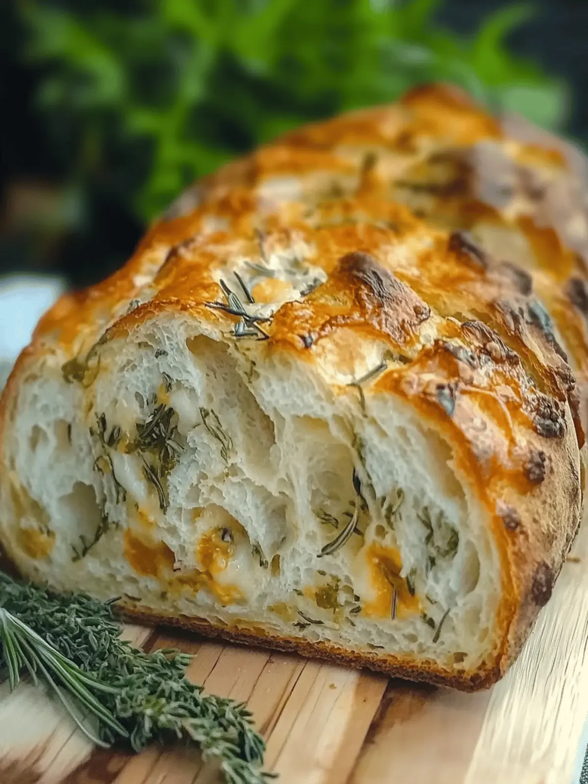 Italian Herbs and Cheese Bread