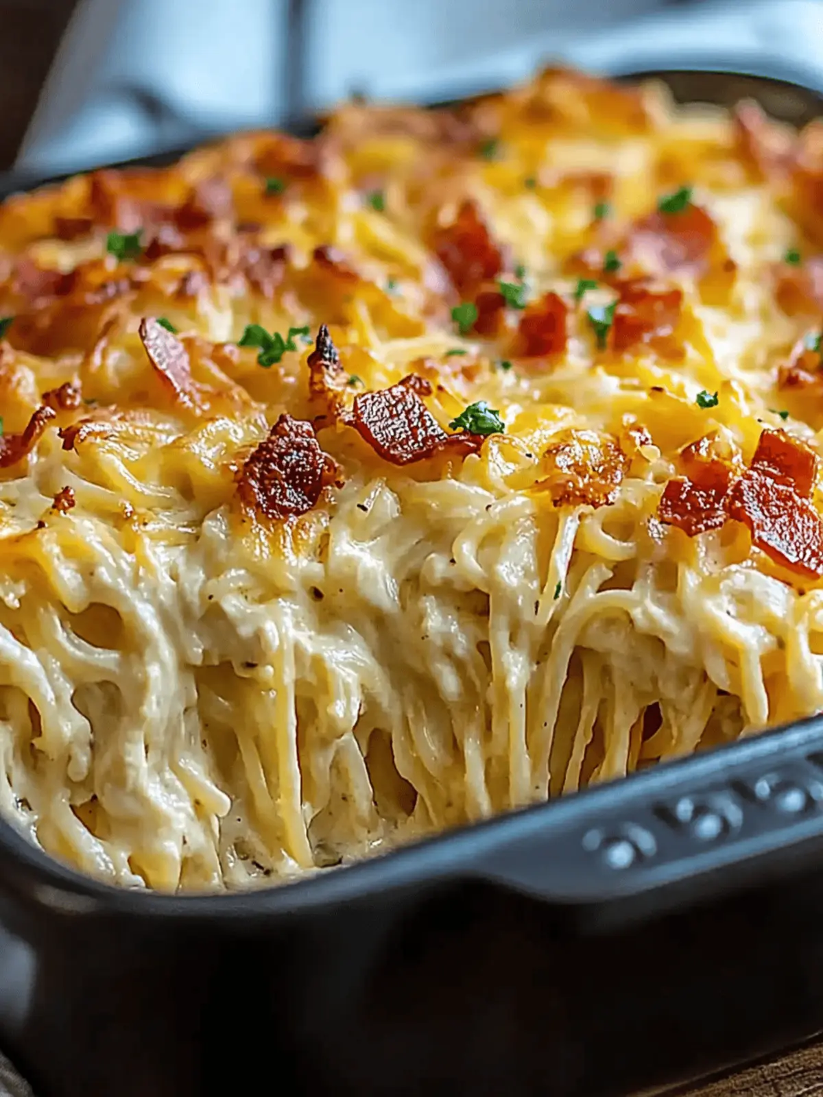 Creamy Southern Spaghetti Bake