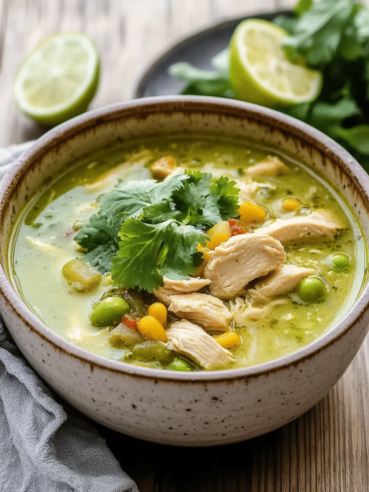 Green Chili Chicken Soup
