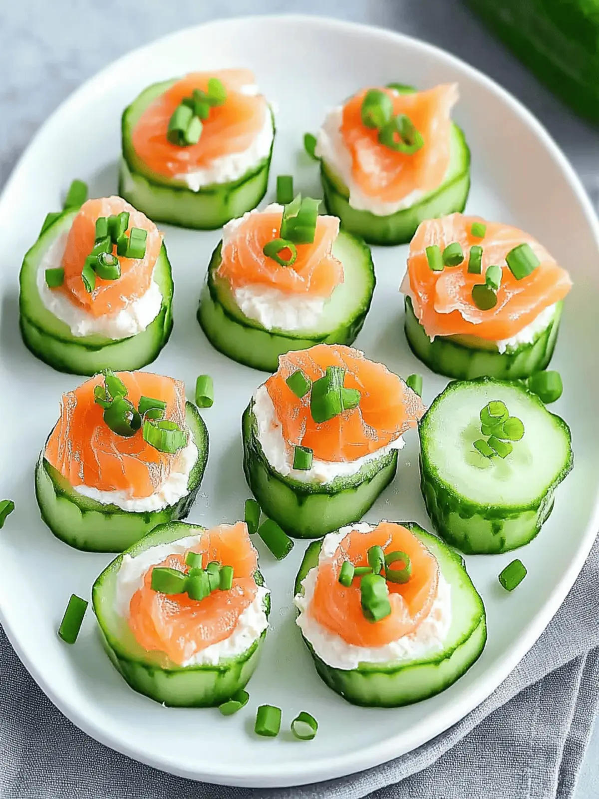 Juicy Easter Smoked Salmon Cucumber Bites