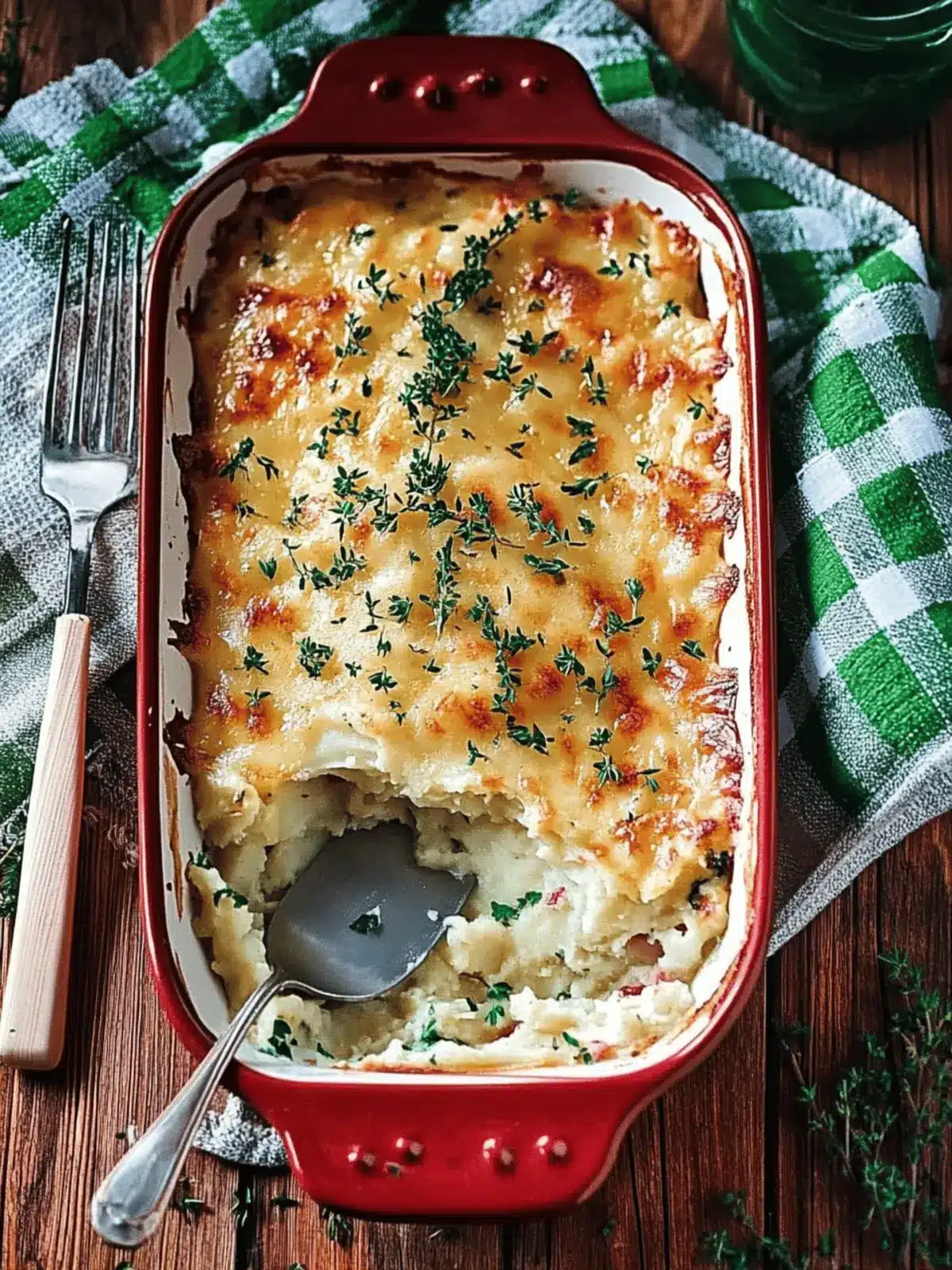 Turkey and Mashed Potatoes Casserole