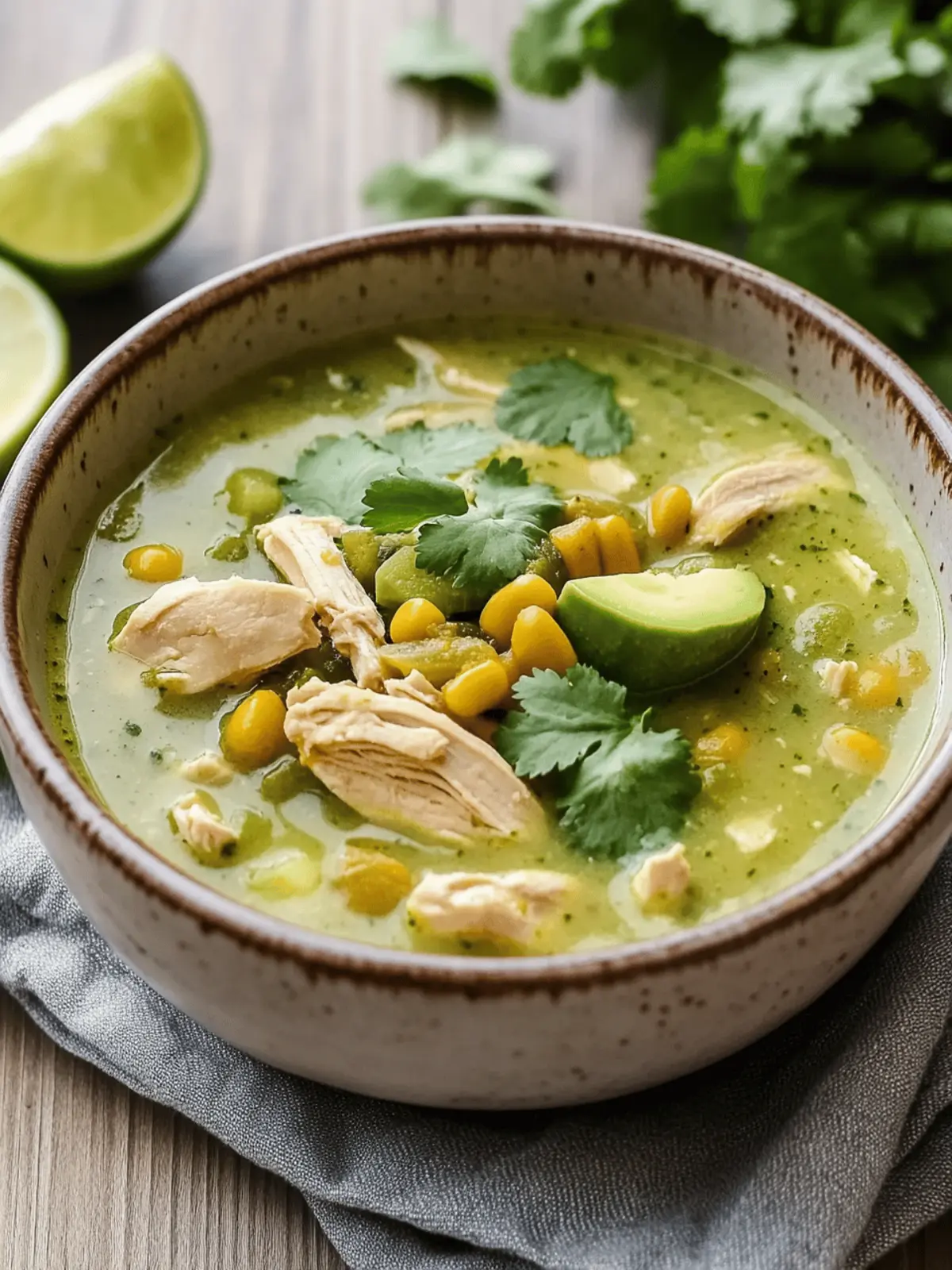 Green Chili Chicken Soup