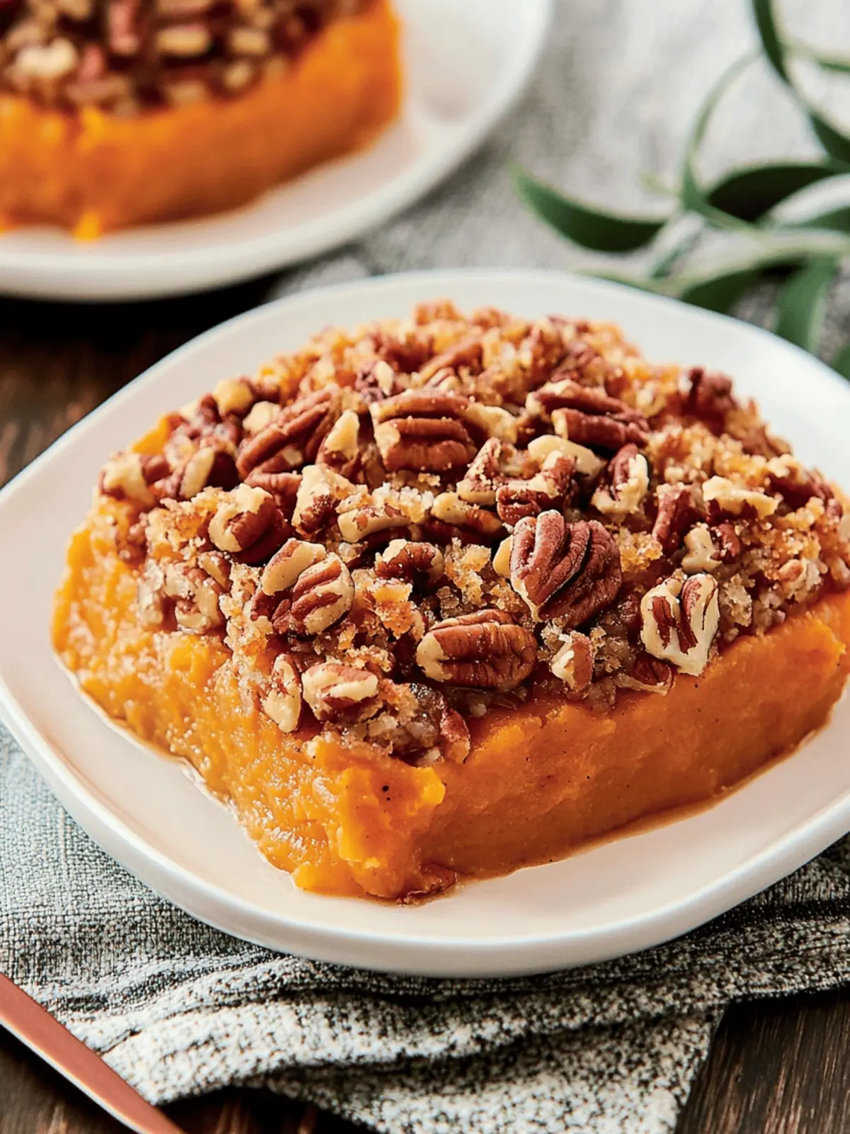 Delicious Sweet Potato Casserole with Pecan Topping Magic 4 Sweet Potato Casserole with Pecan Topping