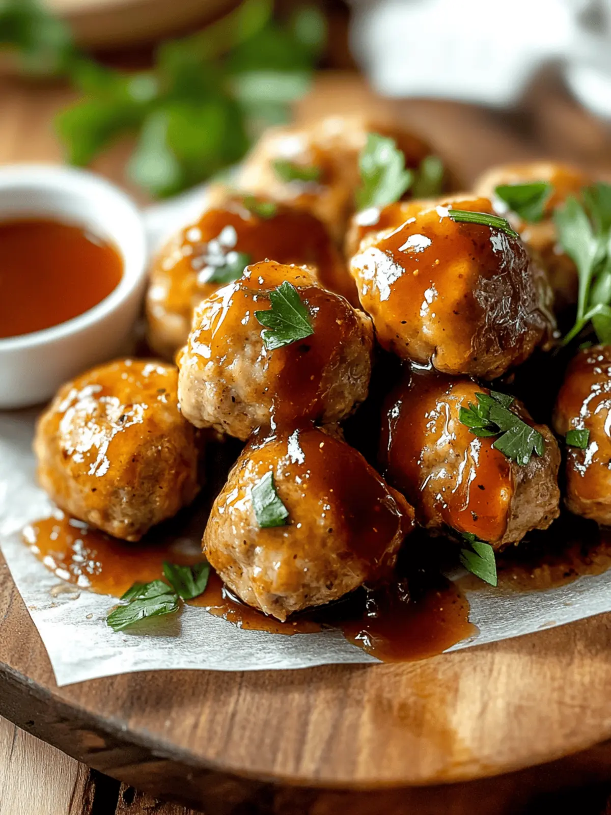 Apple Cider Turkey Meatballs