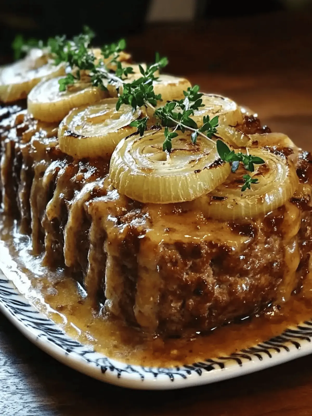French Onion Meatloaf