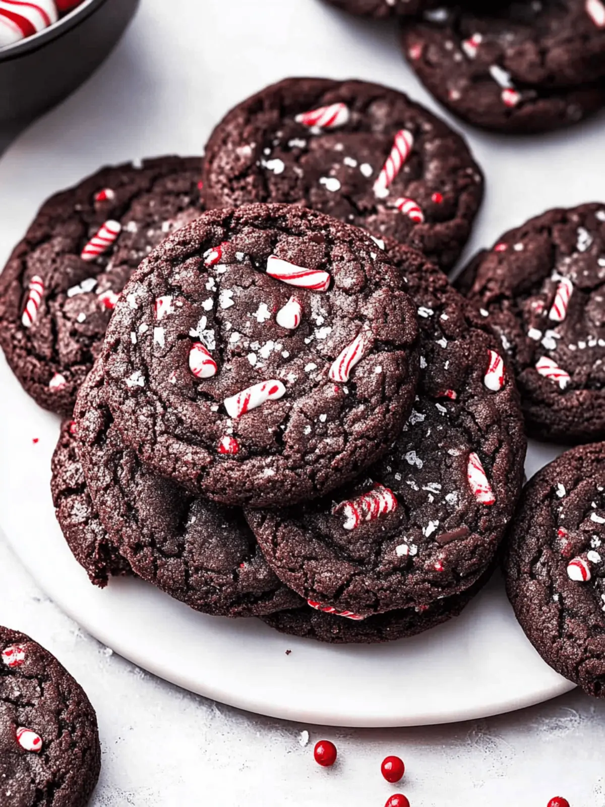 Double Chocolate Peppermint Cookies