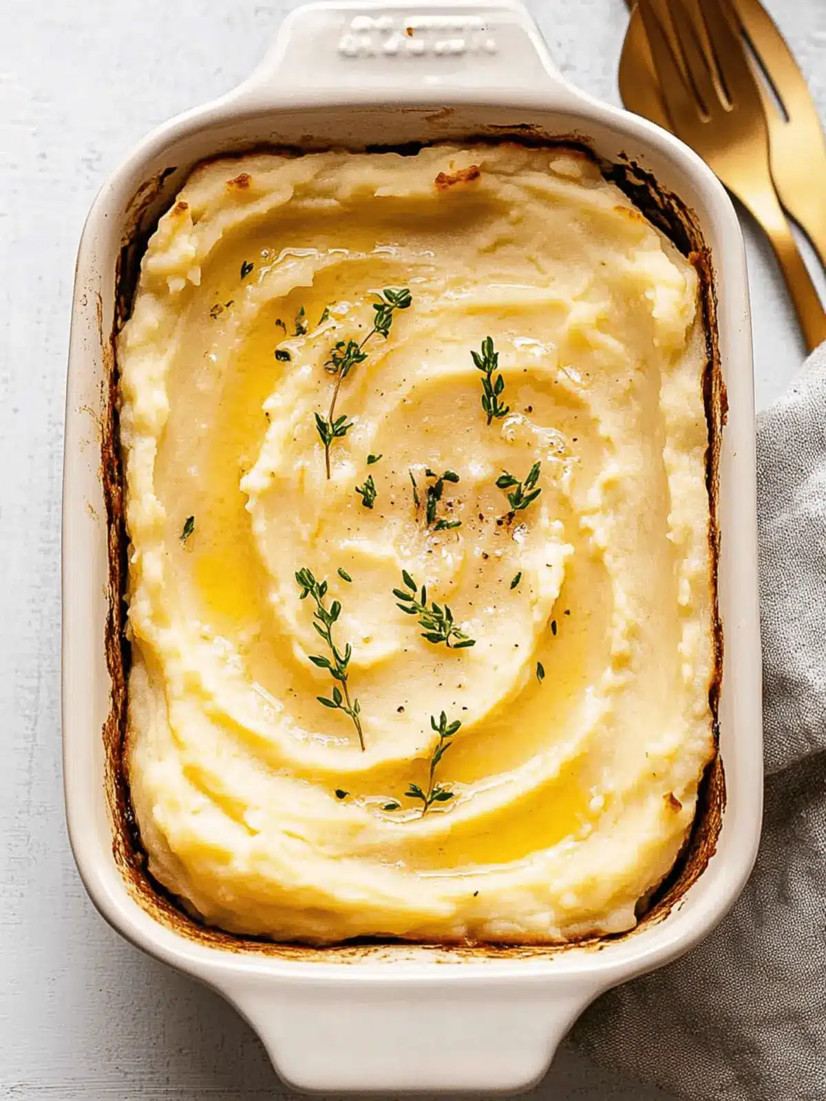 Creamiest Baked Mashed Potatoes