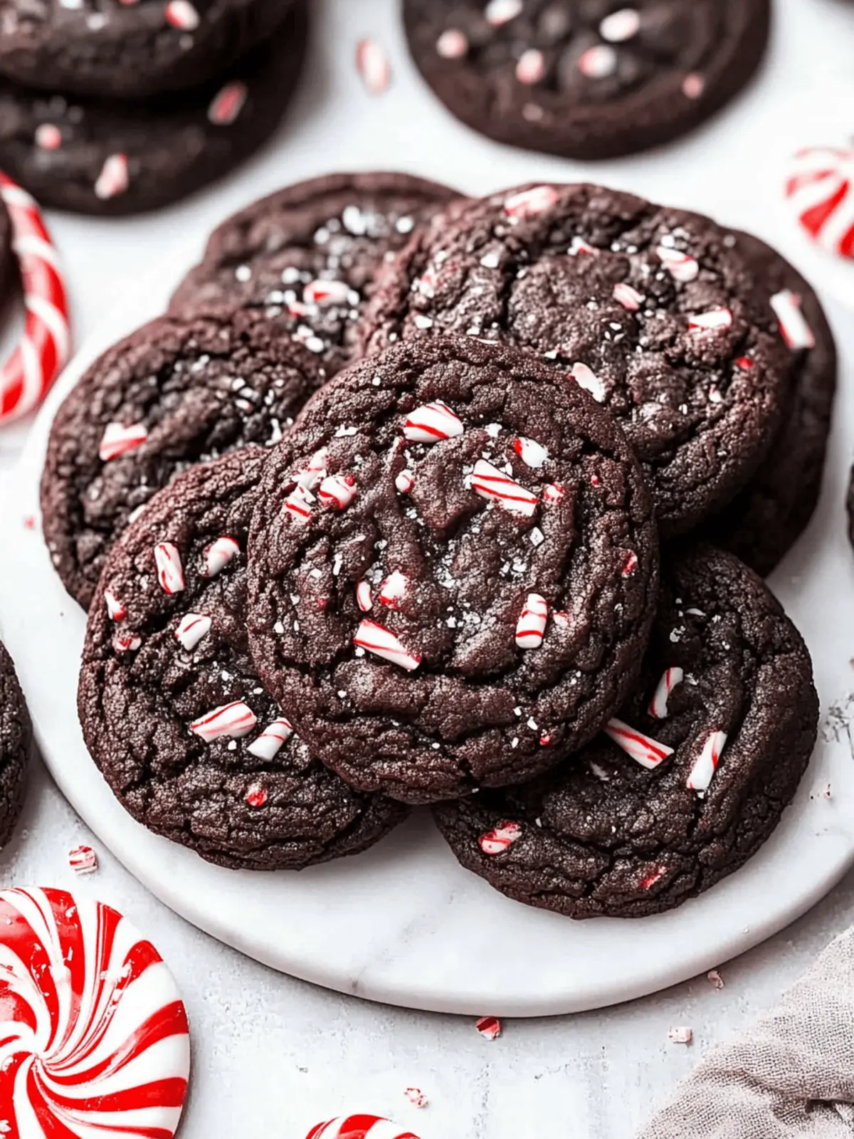 Double Chocolate Peppermint Cookies