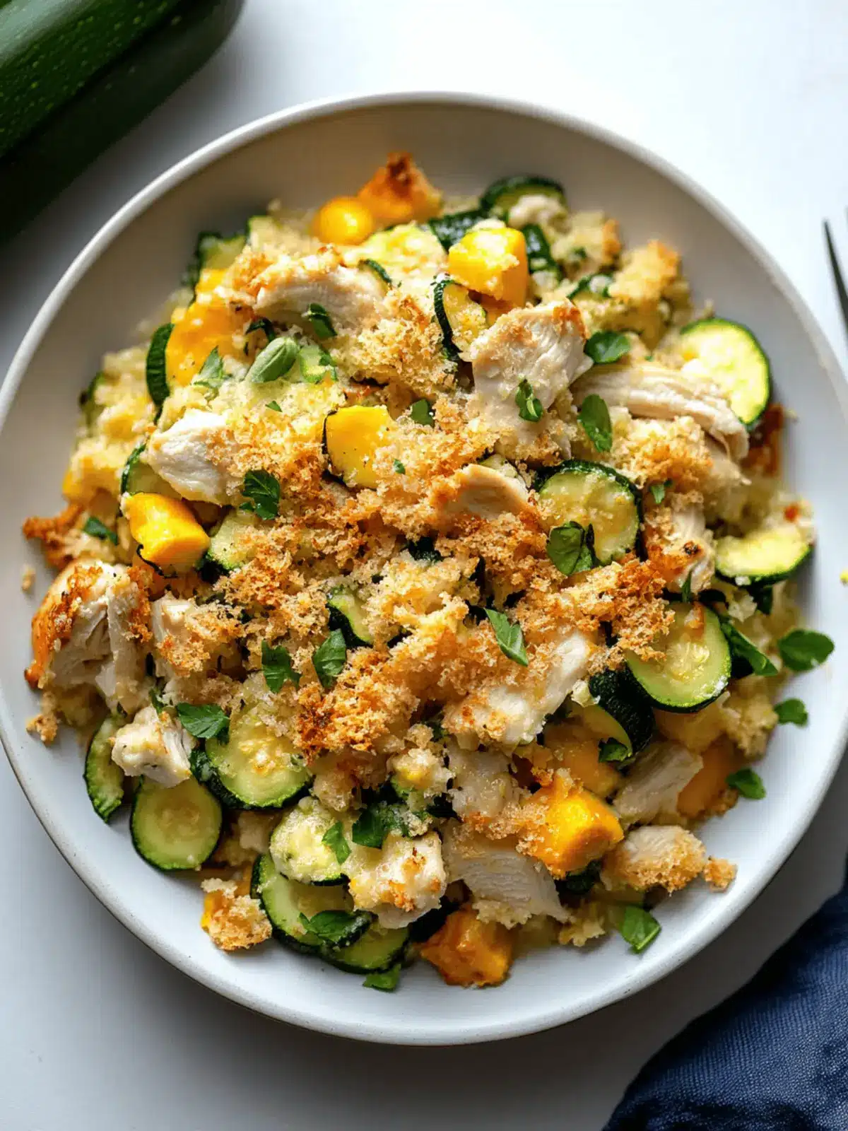 Rotisserie Chicken Zucchini Casserole