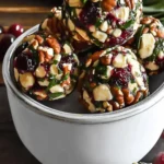 Mini Cranberry Pecan Goat Cheese Balls