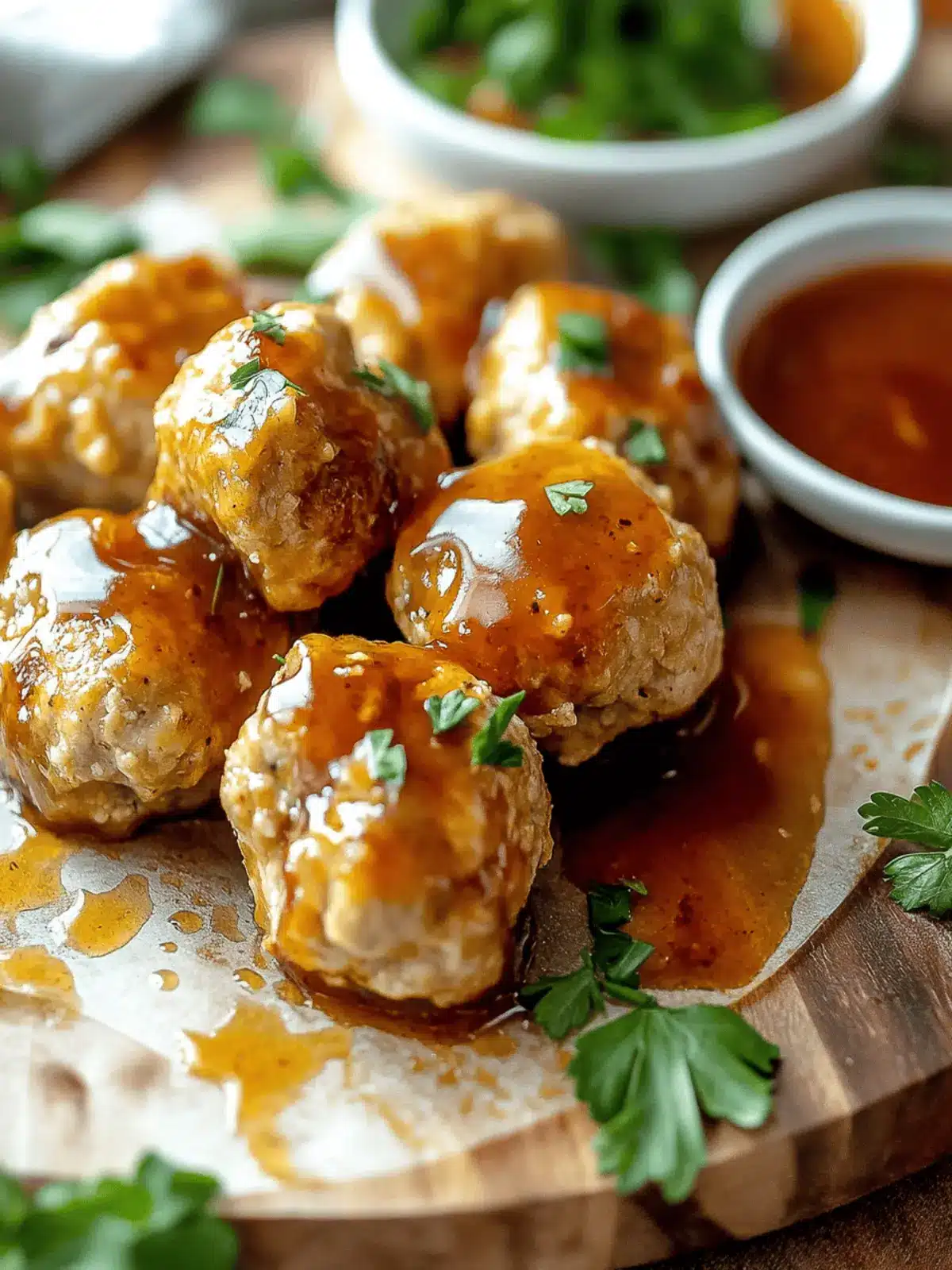 Apple Cider Turkey Meatballs