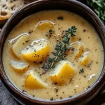 Cheddar Garlic Herb Potato Soup