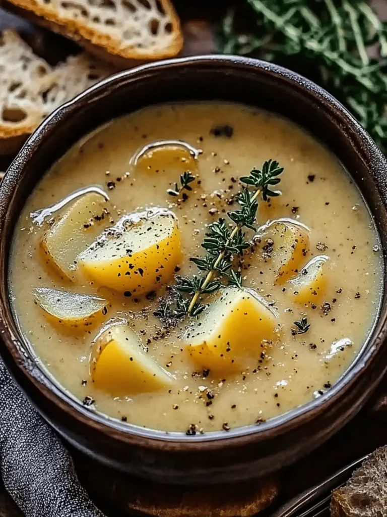 Cheddar Garlic Herb Potato Soup