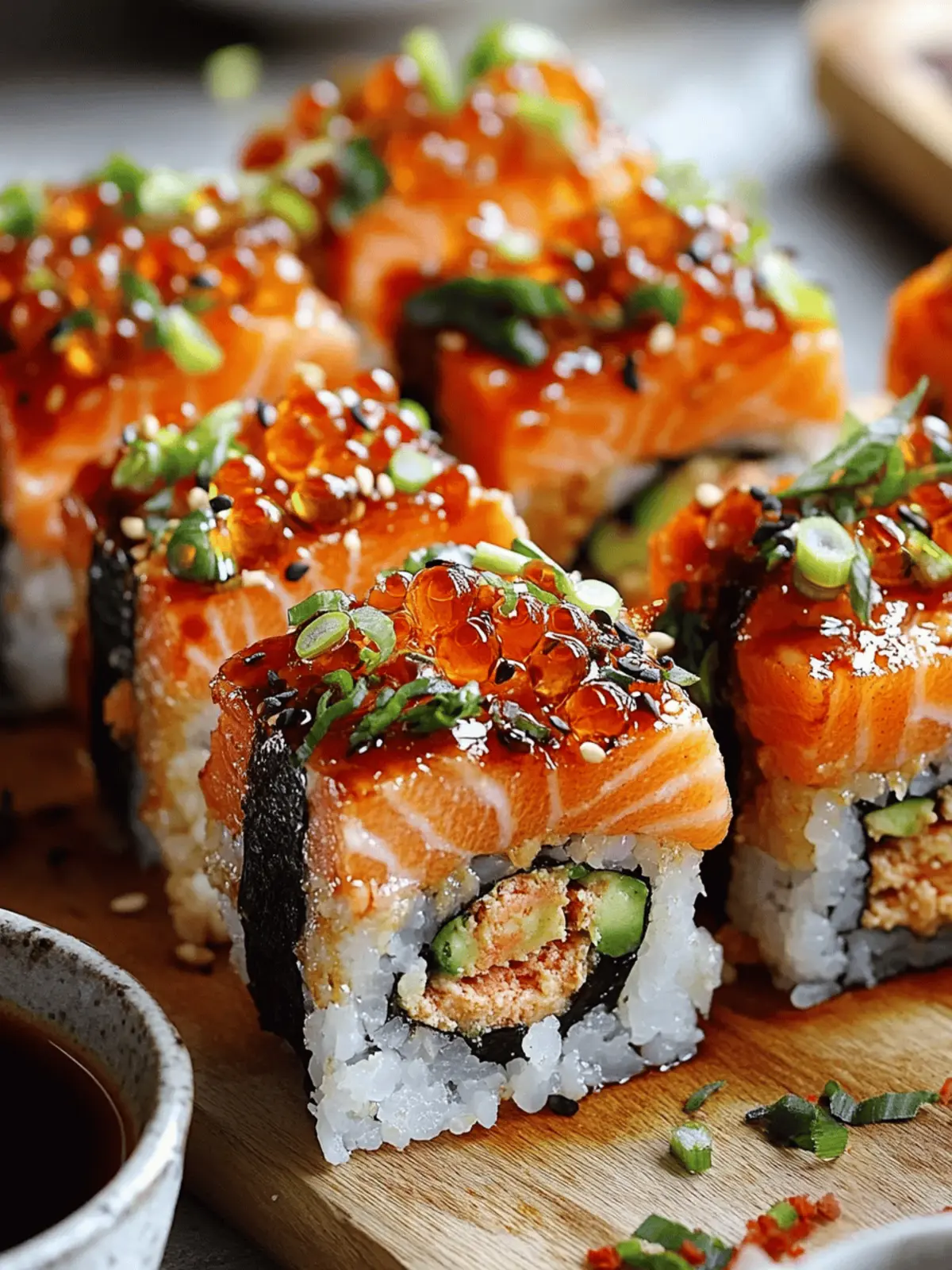 Spicy Salmon Sushi Bake