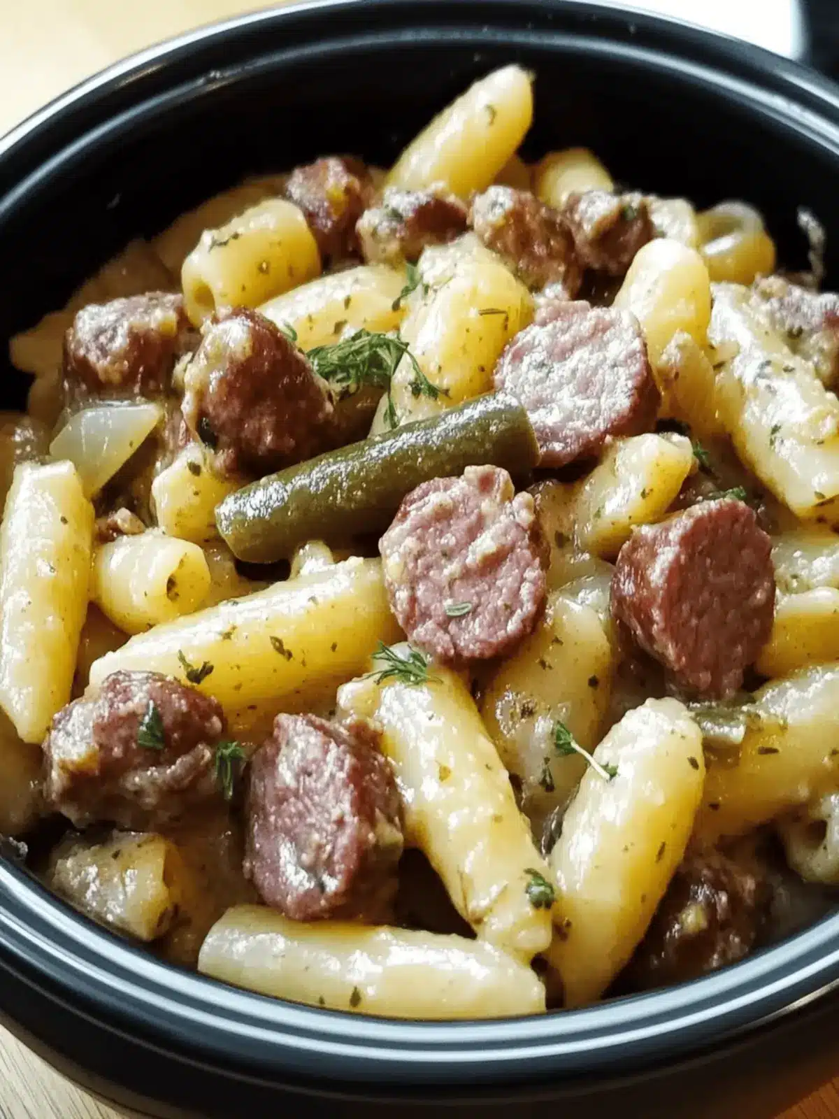 High Protein Creamy Beef Pasta