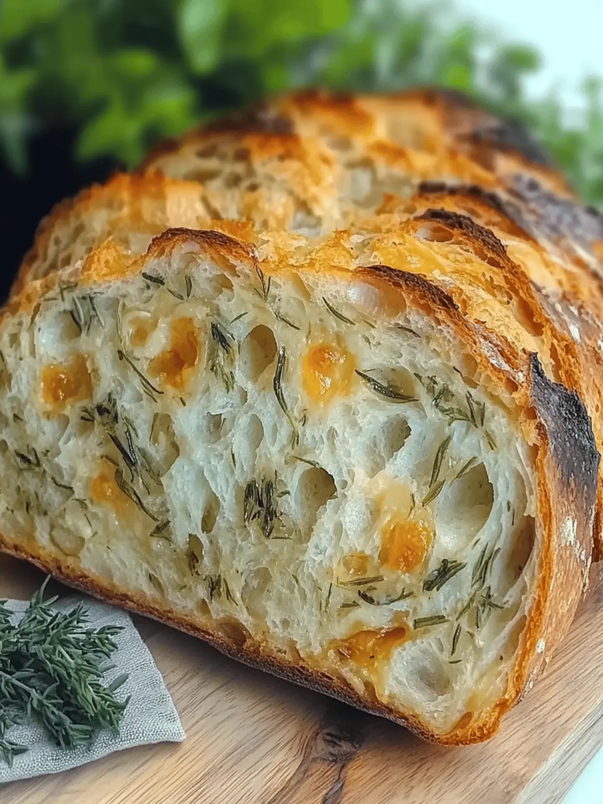 Italian Herbs and Cheese Bread