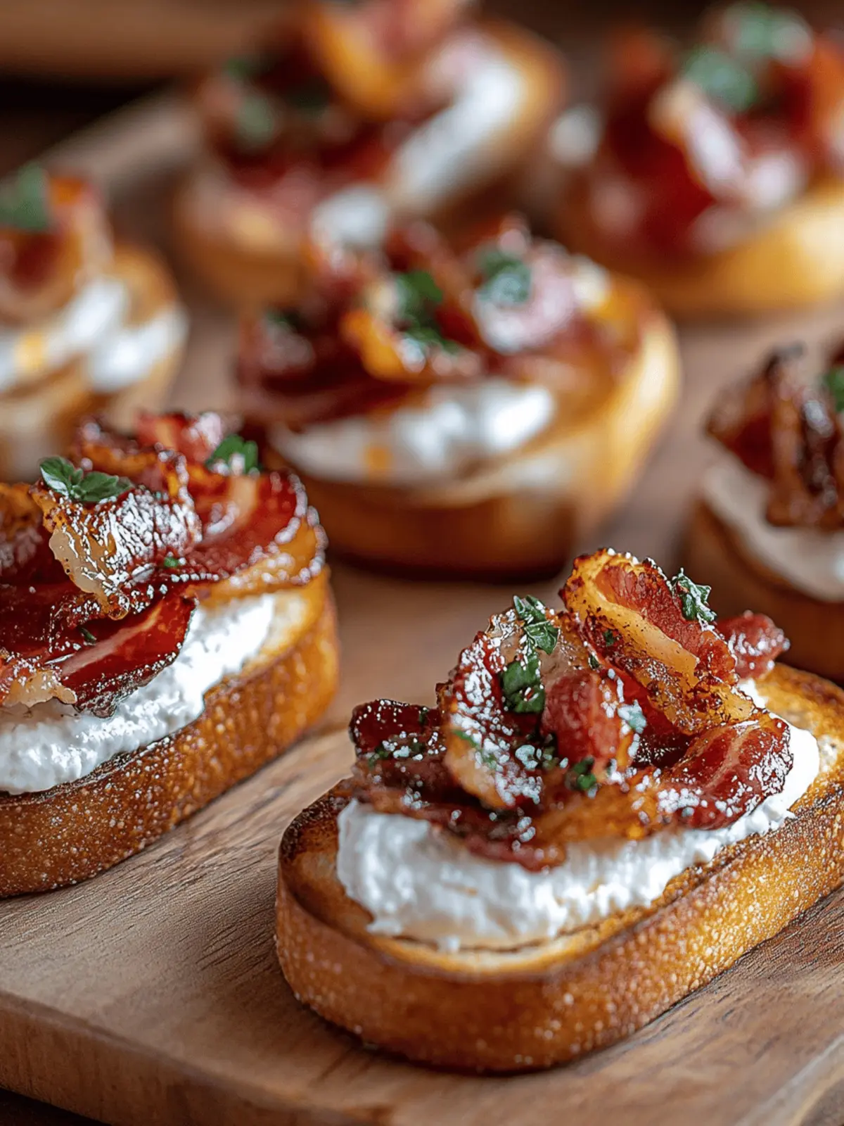 Million Dollar Bacon Crostini