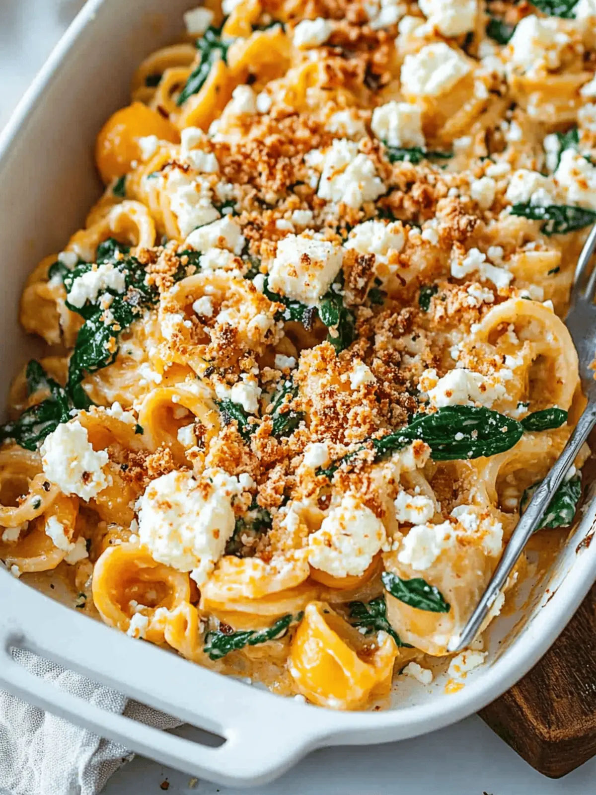 Pumpkin Feta Pasta