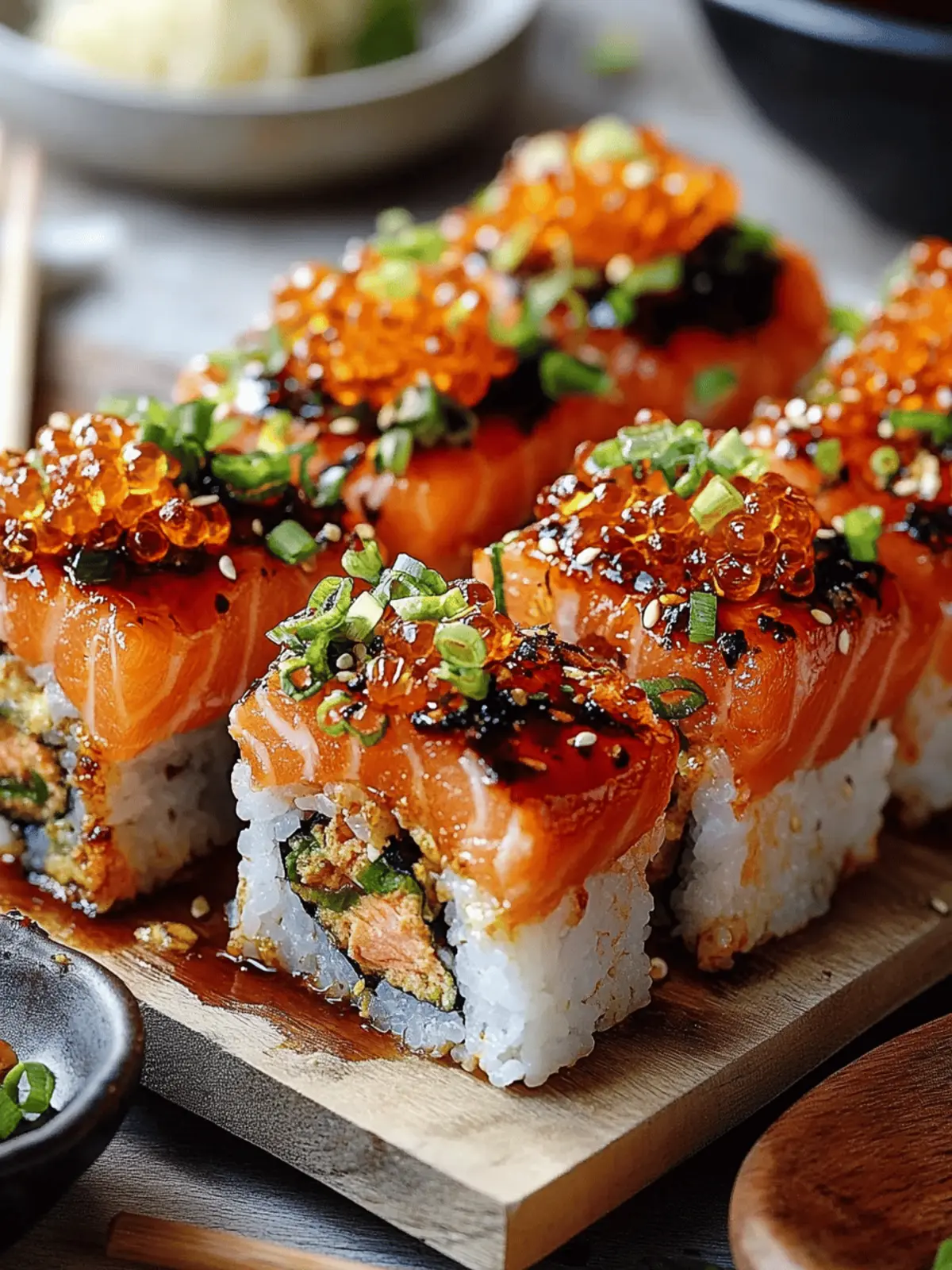 Spicy Salmon Sushi Bake