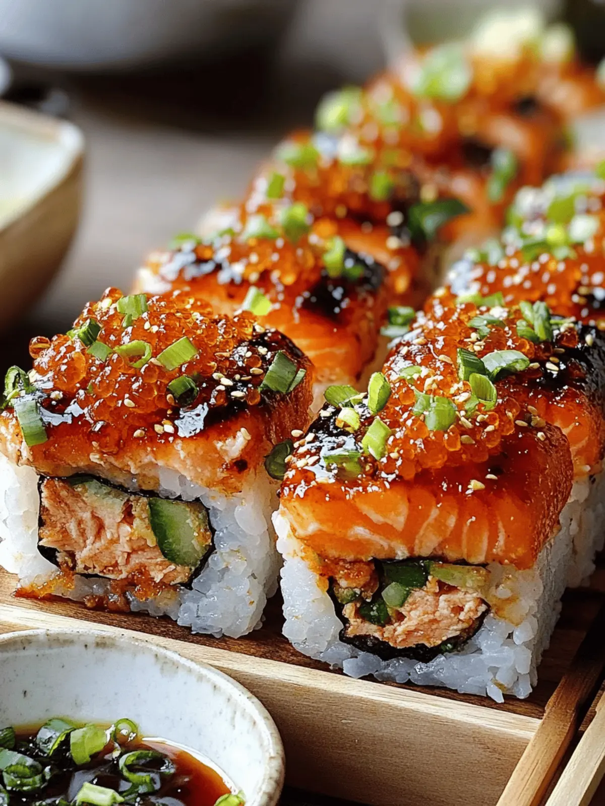 Spicy Salmon Sushi Bake
