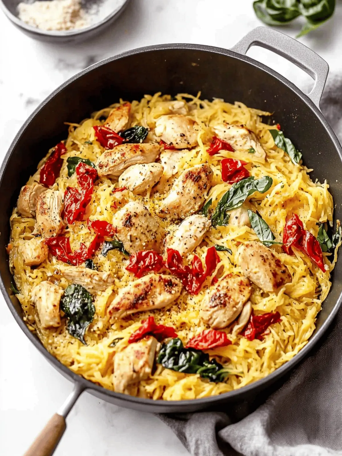Tuscan Chicken and Spaghetti Squash: Your New Low-Carb Favorite 2 Tuscan Chicken and Spaghetti Squash