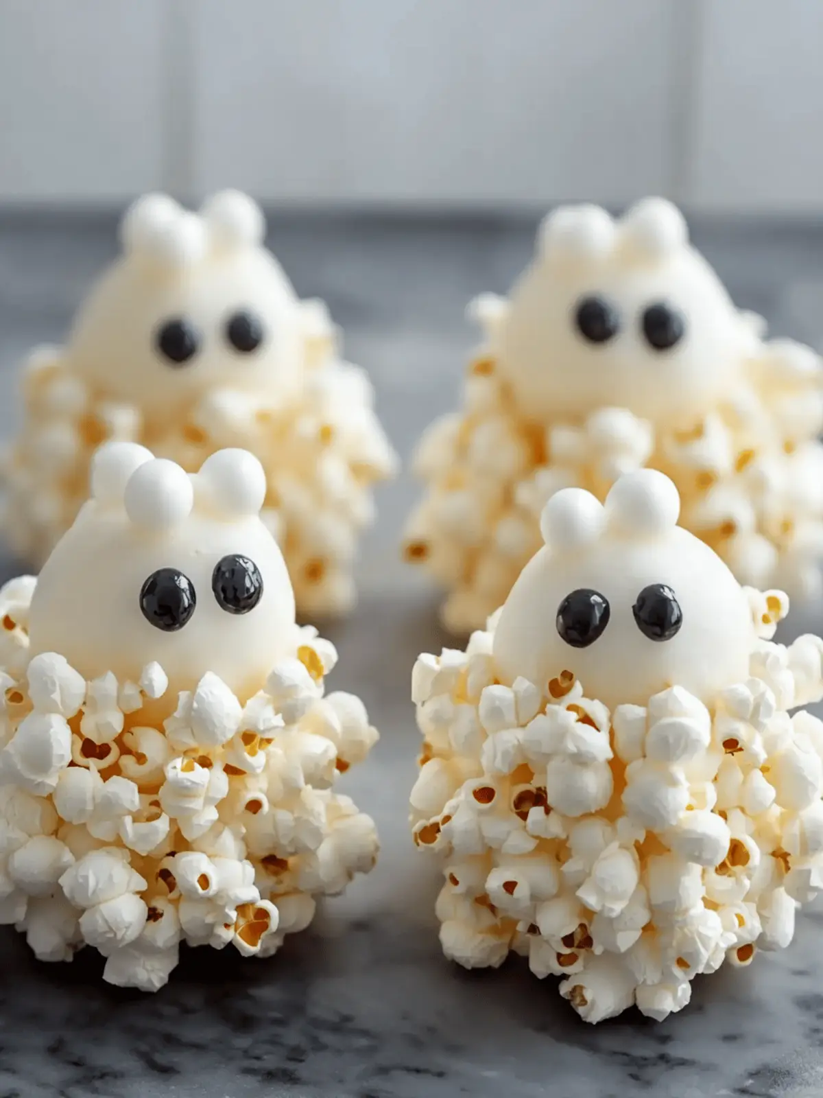 Ghost Popcorn Balls