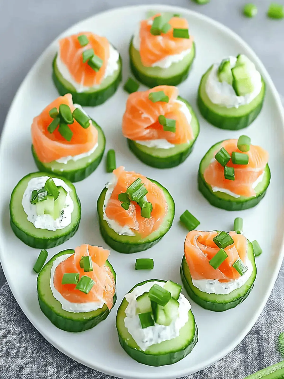 Juicy Easter Smoked Salmon Cucumber Bites