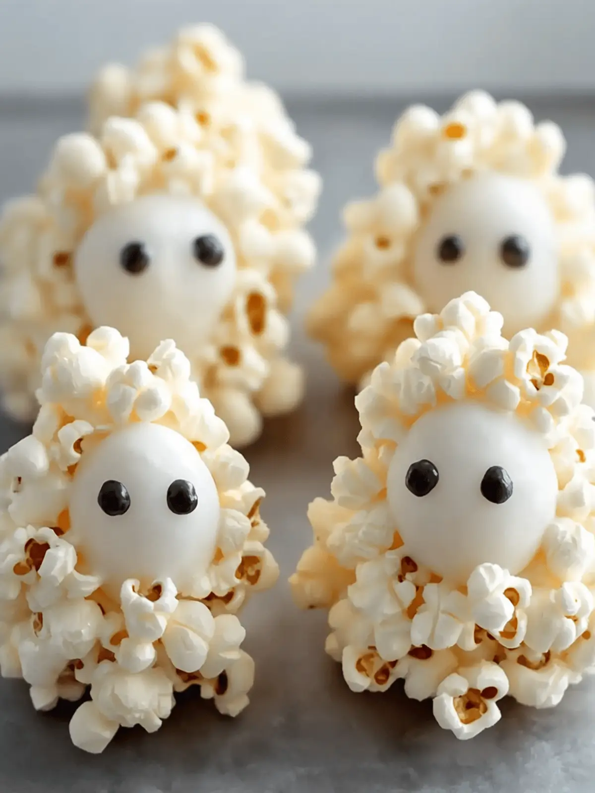 Ghost Popcorn Balls