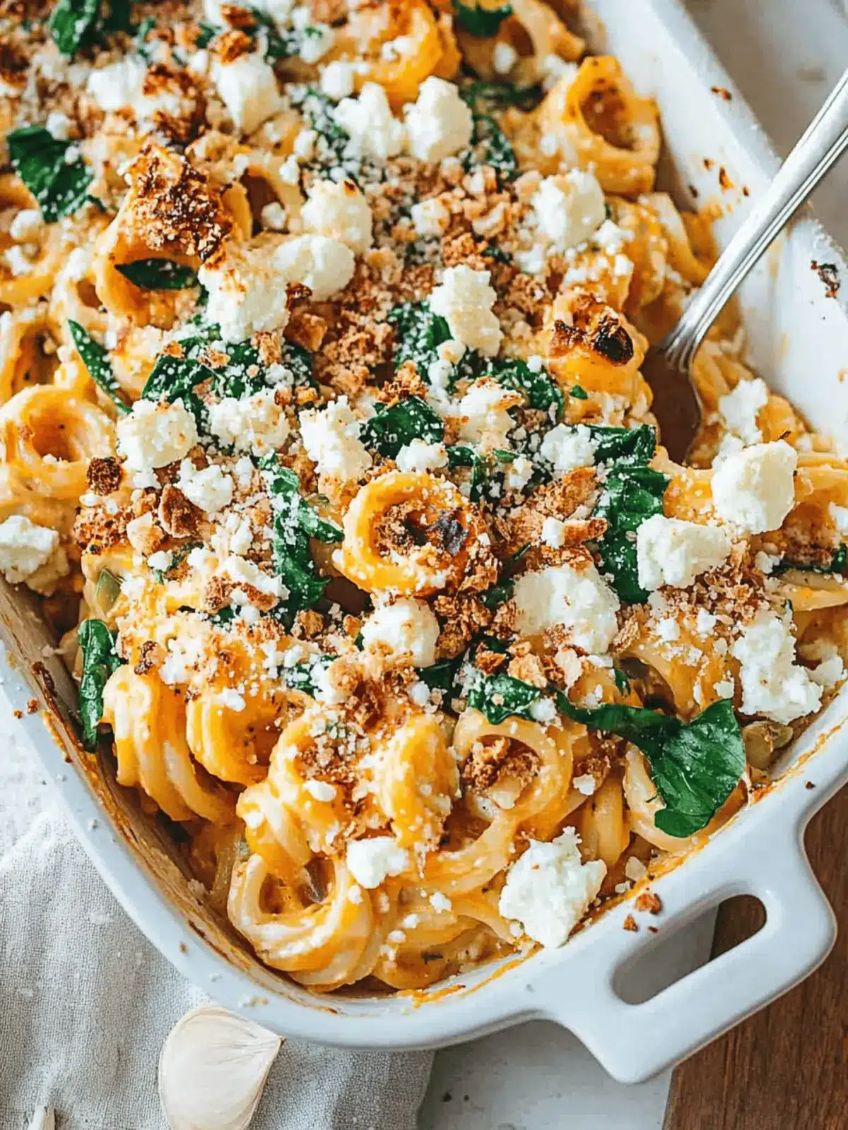 Pumpkin Feta Pasta