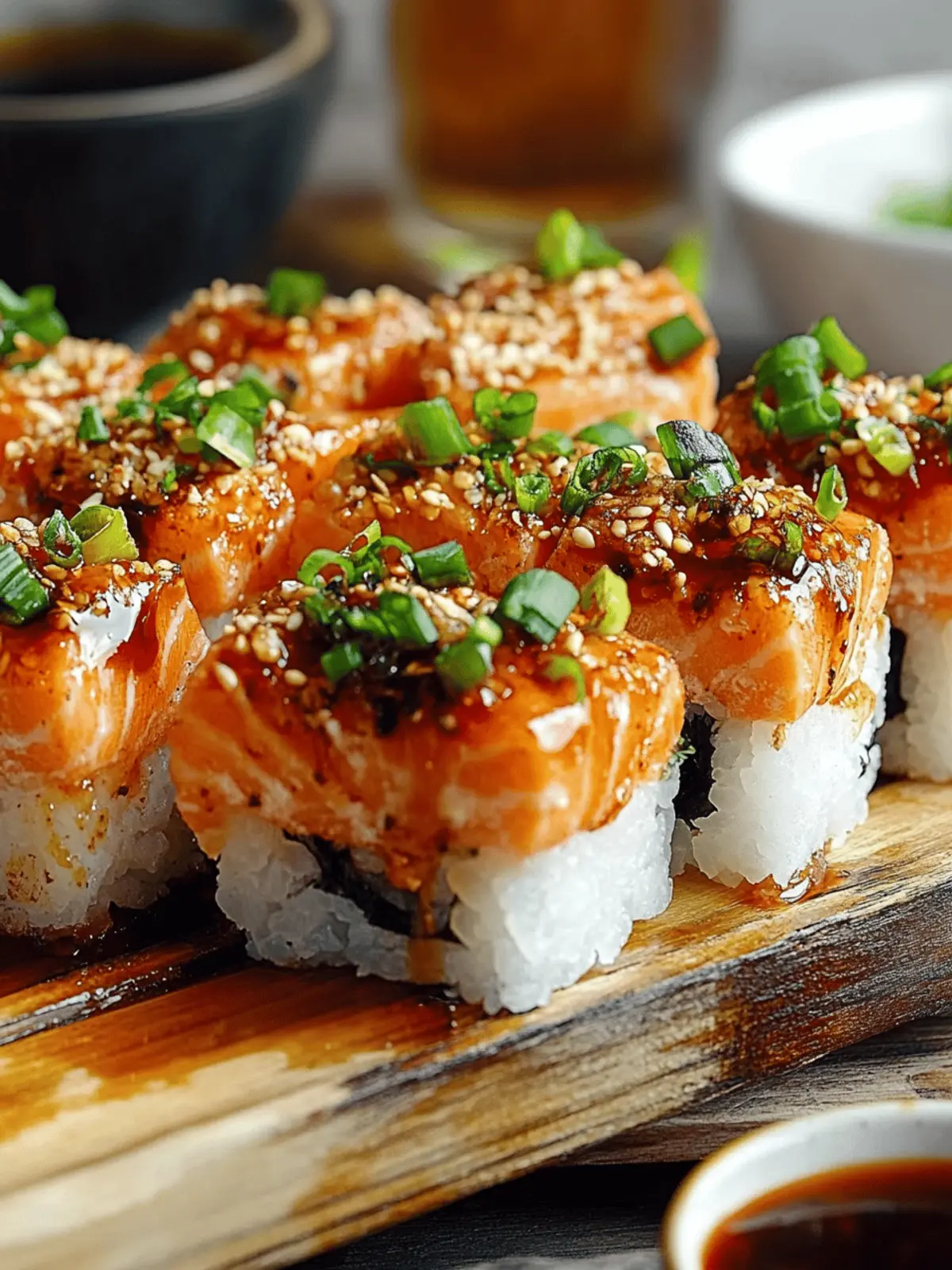 Spicy Salmon Sushi Bake