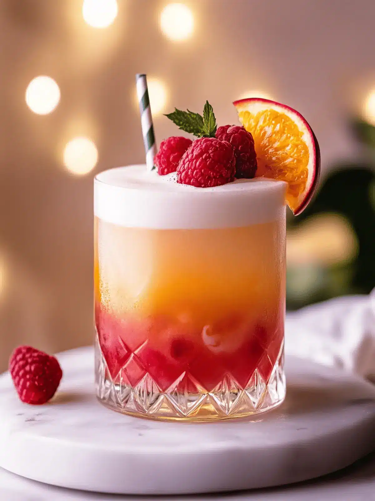 Raspberry Passionfruit Tequila Sour