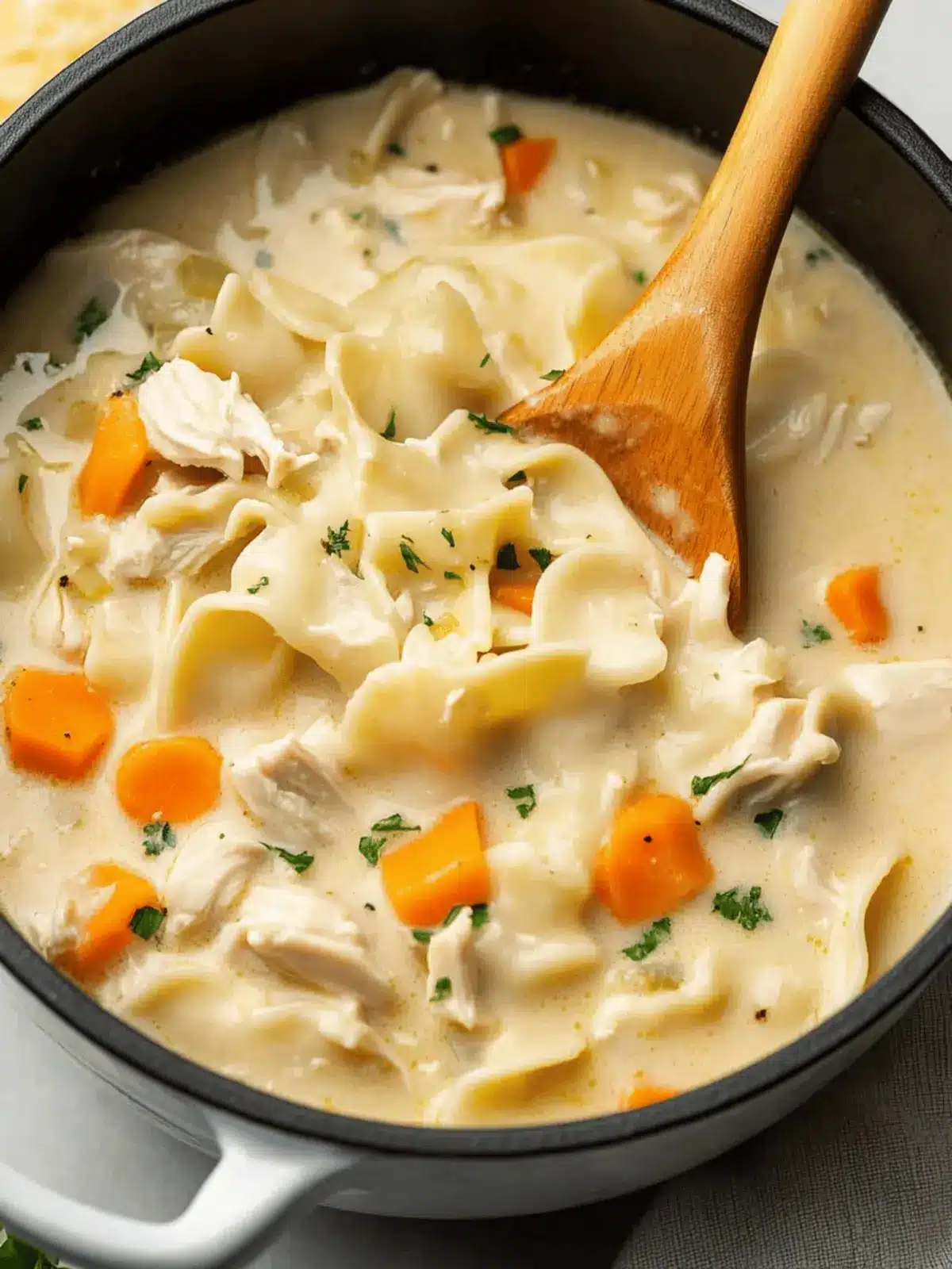 Easy Creamy Chicken Noodle Soup