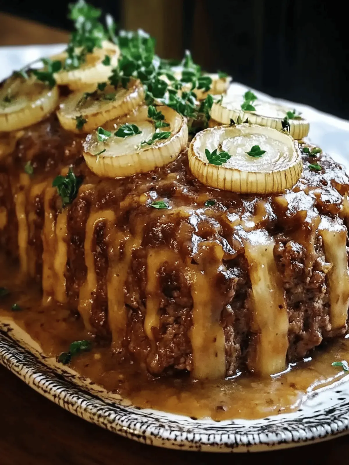 French Onion Meatloaf